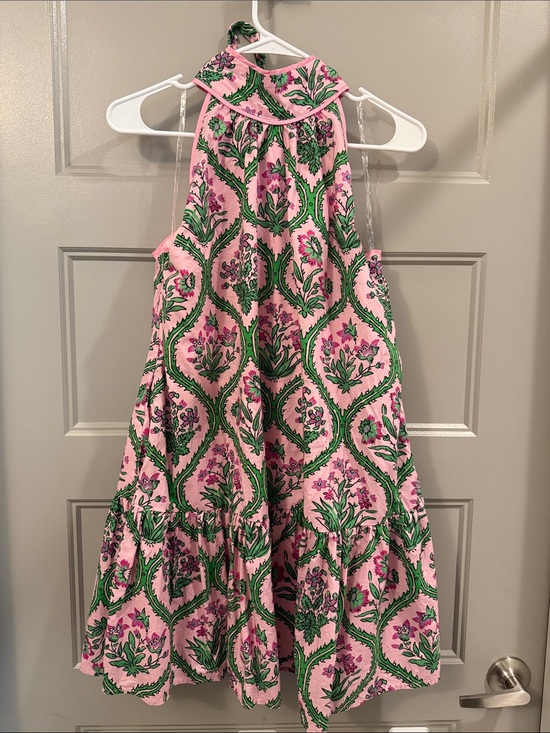 entro Dresses & Skirts - entro Pink and Green Floral Halter Dress